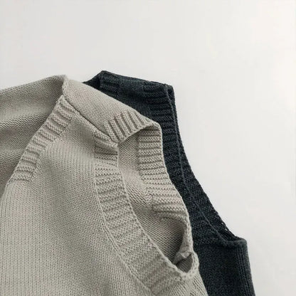 ベスト キッズベスト ニット前あきカラフルボタンジレベスト【mh0008954】