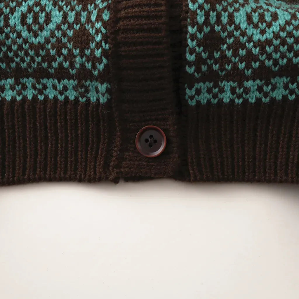 ベスト 北欧風柄ニットベスト【mh0011089】