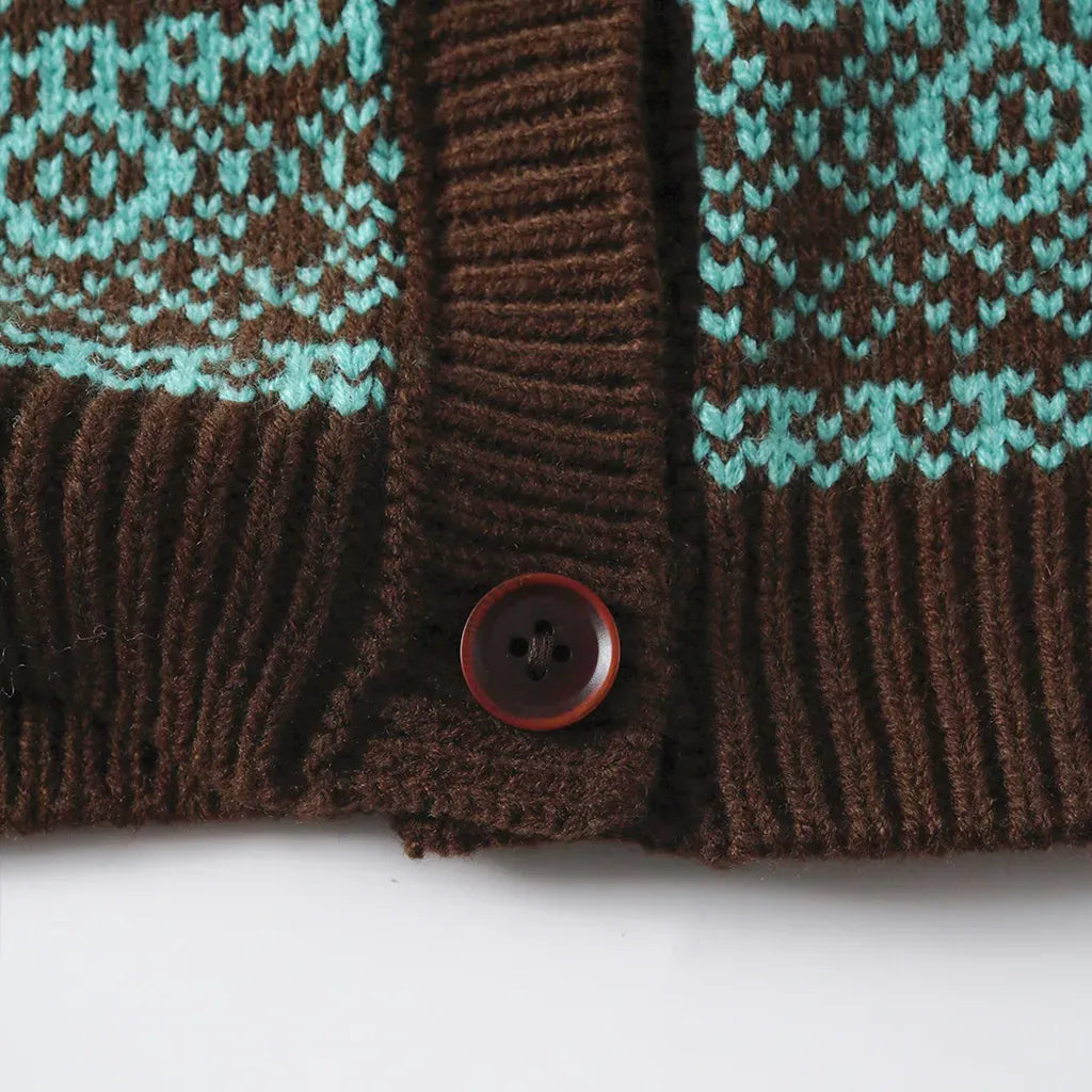 ベスト 北欧風柄ニットベスト【mh0011089】