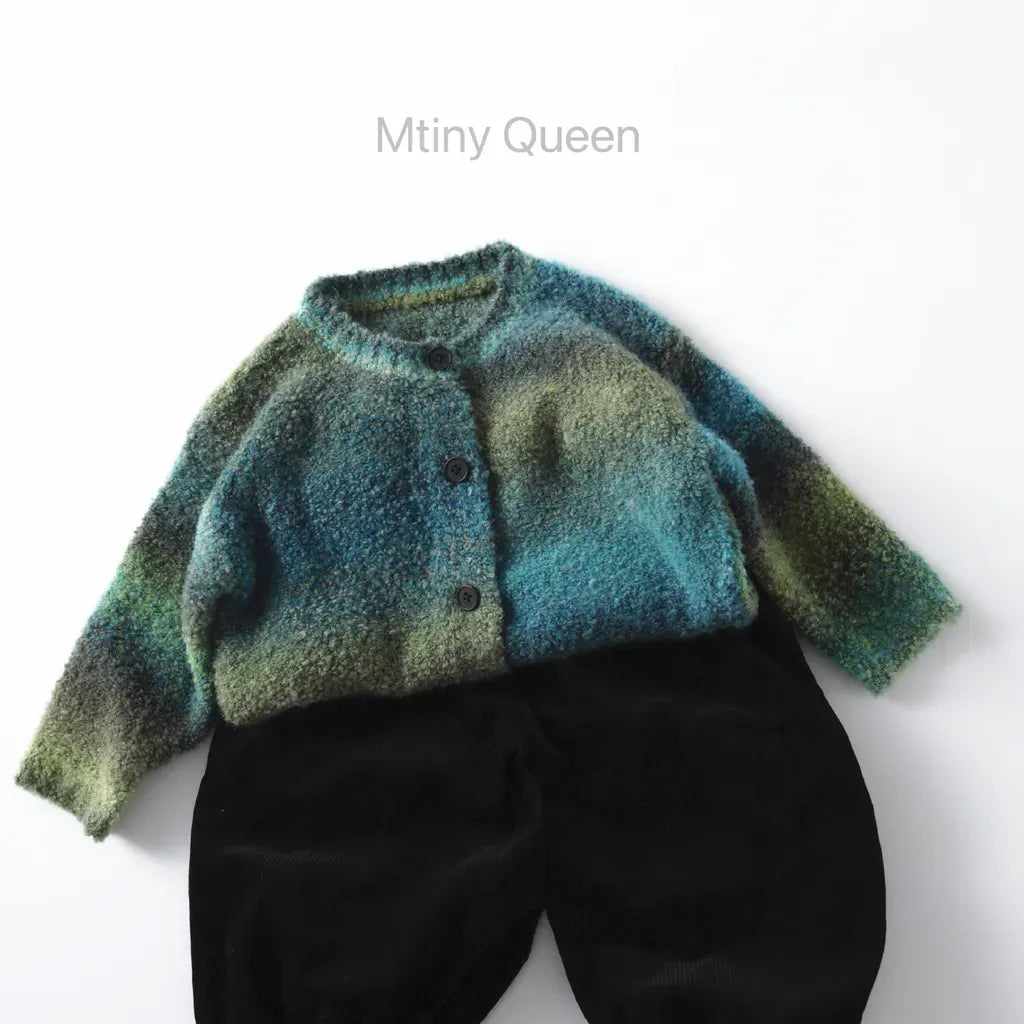 カーディガン・パーカー グラデーションモヘア風ニットカーディガン【mh0011275】