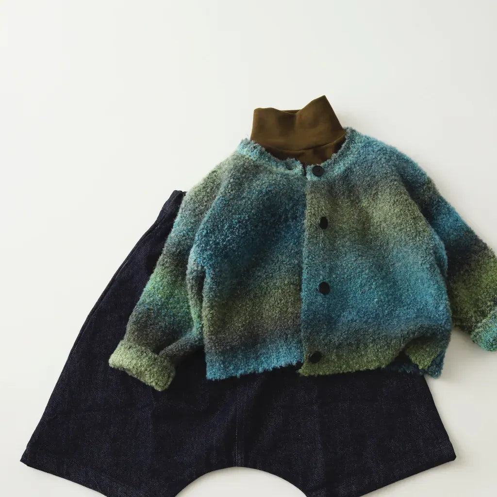 カーディガン・パーカー グラデーションモヘア風ニットカーディガン【mh0011275】