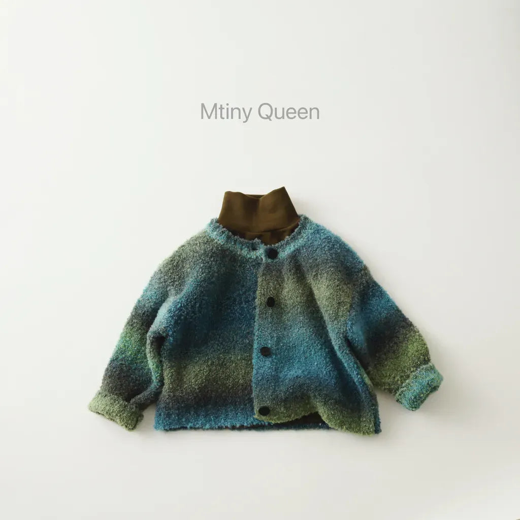 カーディガン・パーカー グラデーションモヘア風ニットカーディガン【mh0011275】