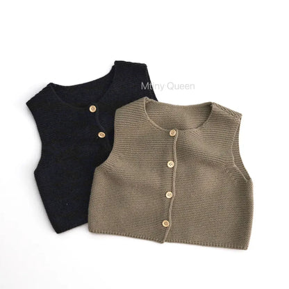 ベスト フロントボタンニットベスト【mh0011276】
