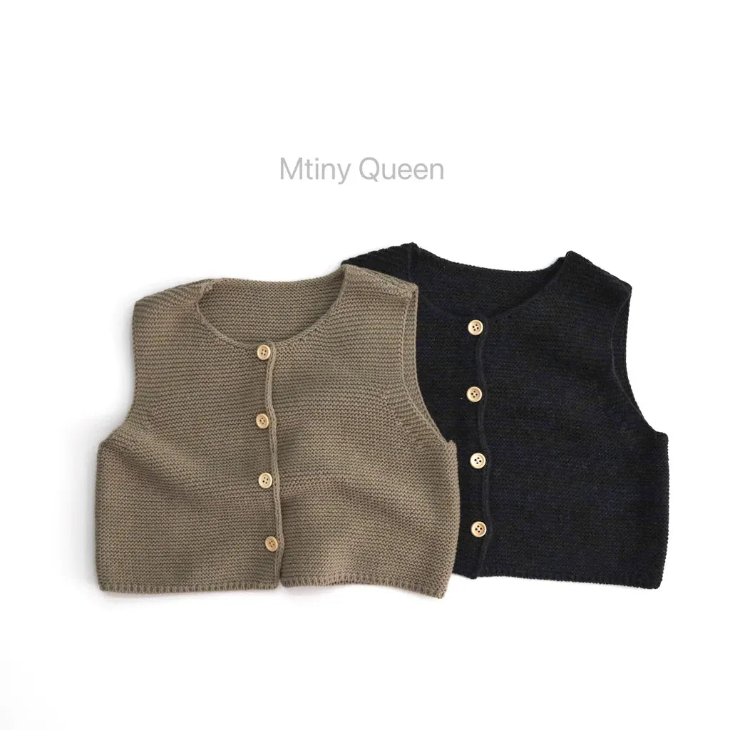 ベスト フロントボタンニットベスト【mh0011276】