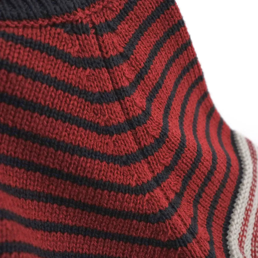 ニット・セーター マルチボーダークルーネックニット【mh0011277】