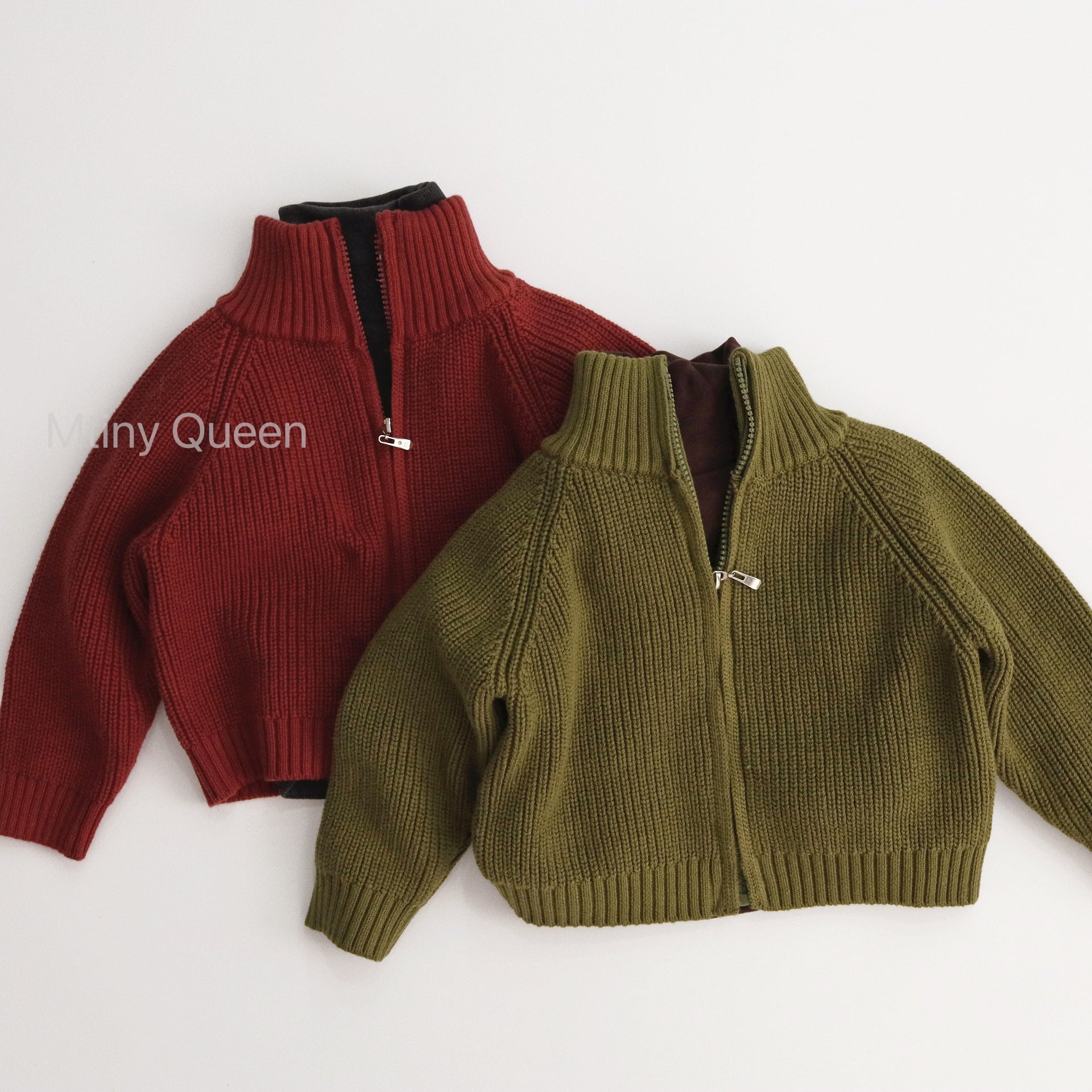 カーディガン・パーカー ニットカーディガン ジップアップジャケット【mh0011782】