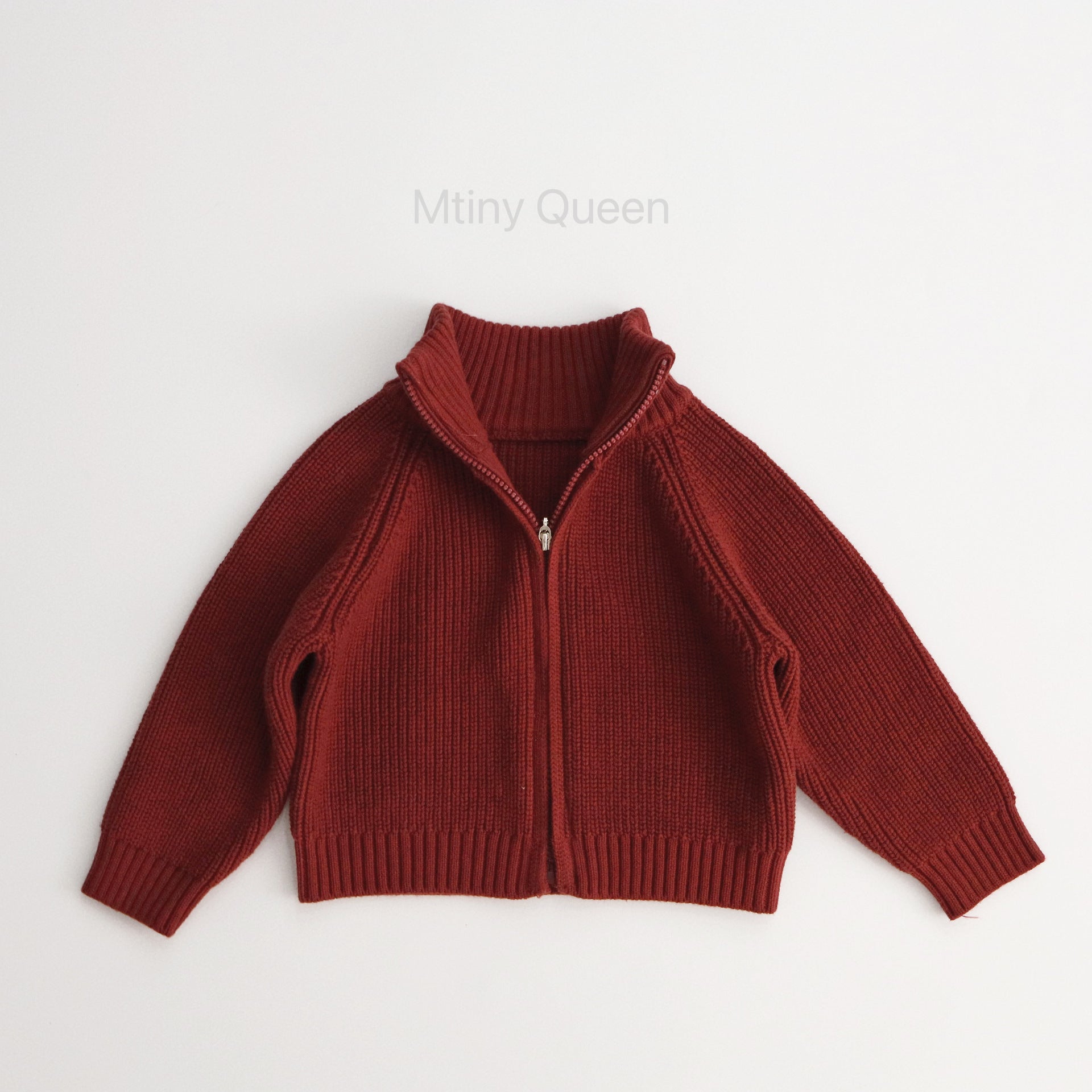 カーディガン・パーカー red / 80cm ニットカーディガン ジップアップジャケット【mh0011782】