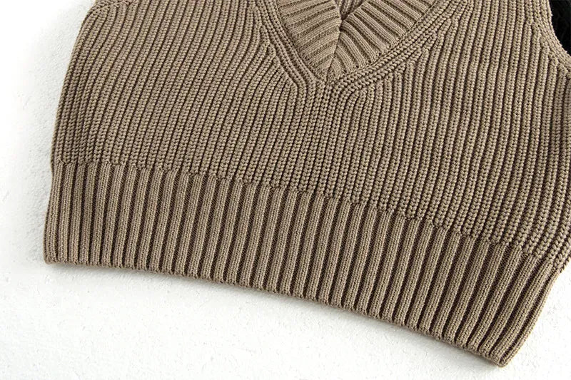 ベスト キッズベスト シンプルVネックニットベスト【mh0008190】