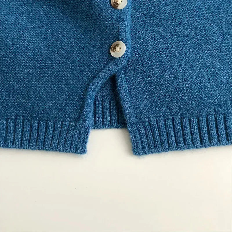 ベスト キッズベスト コットンニット前あきVネックジレベスト【mh0008957】