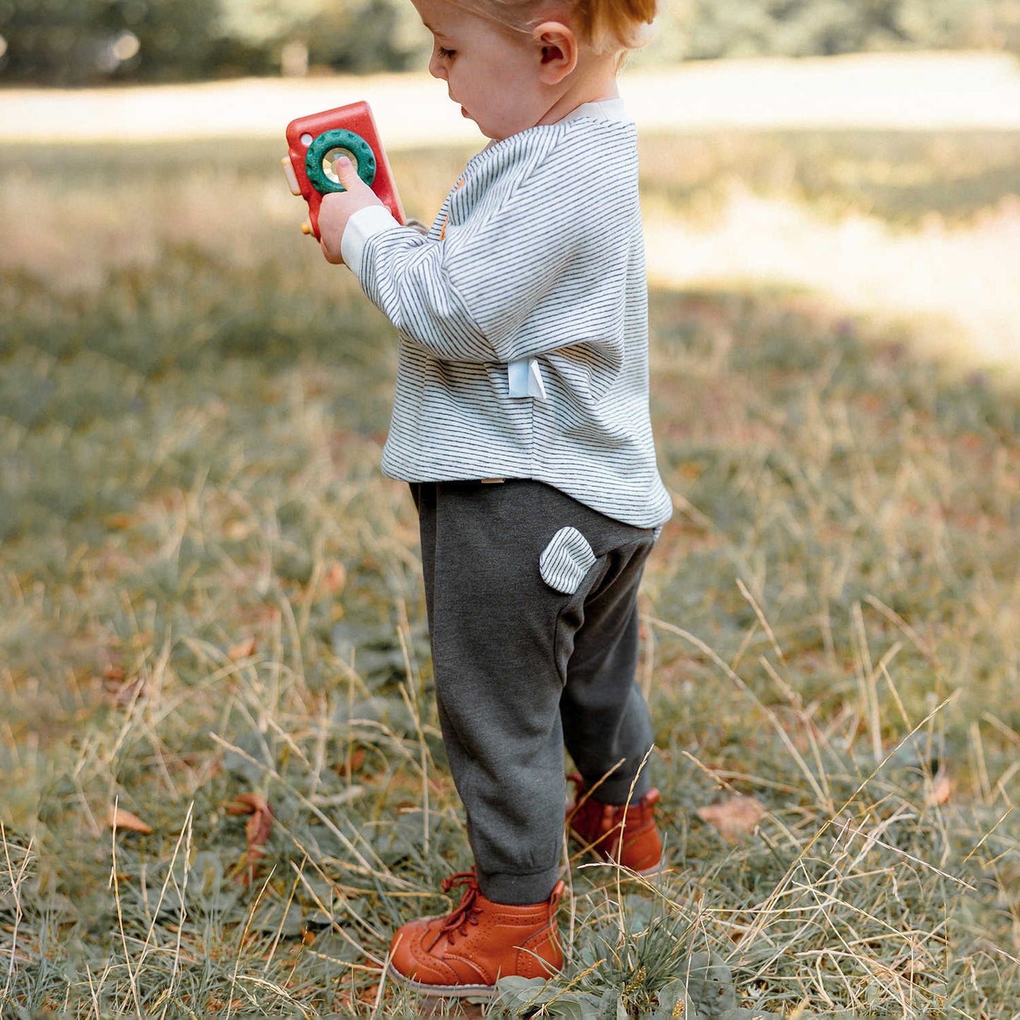 ロングパンツ・スウェットパンツ ロングパンツ 裏起毛素材 クマ耳デザイン スウェットパンツ カジュアル【mh0011643】