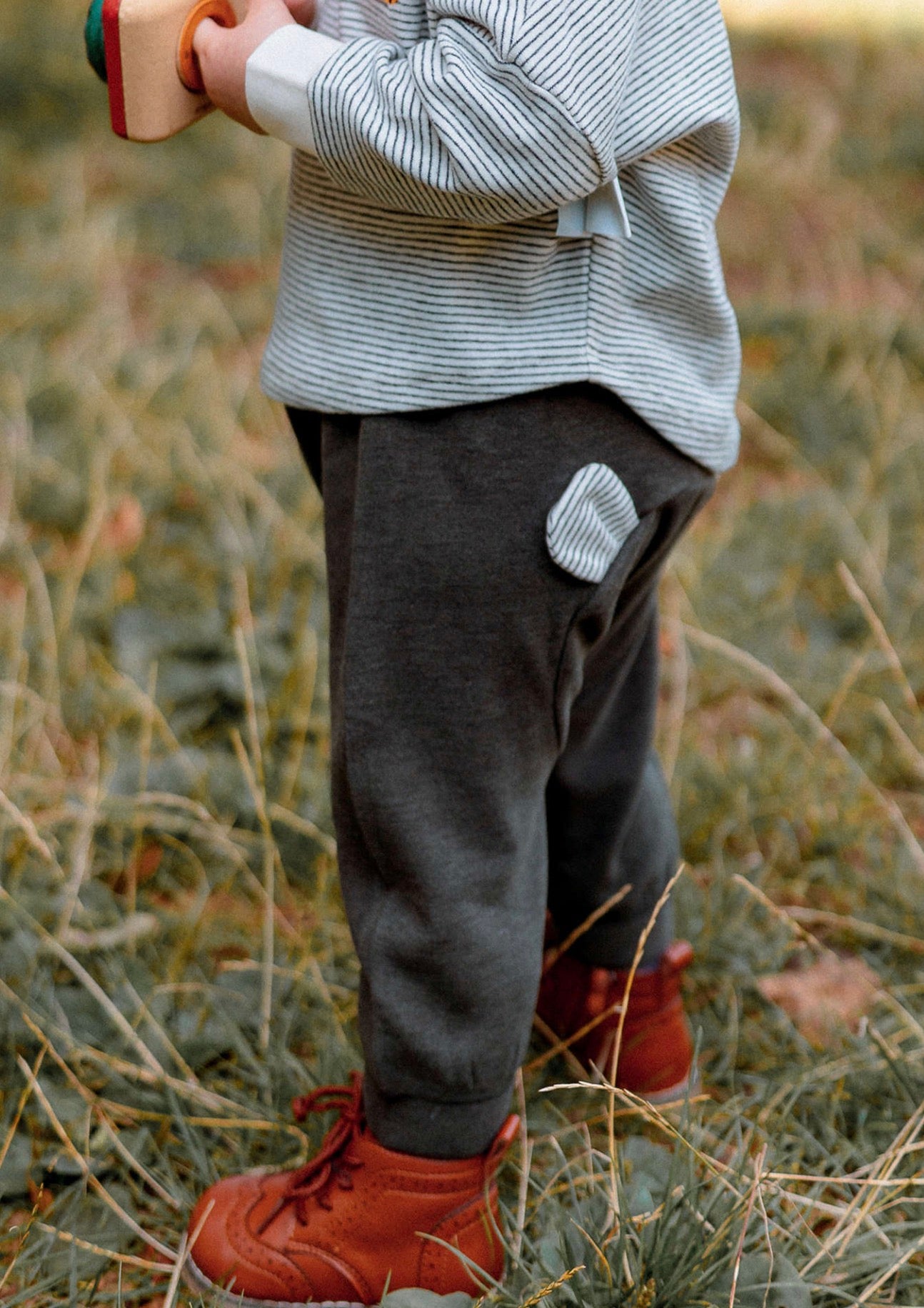 ロングパンツ・スウェットパンツ ロングパンツ 裏起毛素材 クマ耳デザイン スウェットパンツ カジュアル【mh0011643】