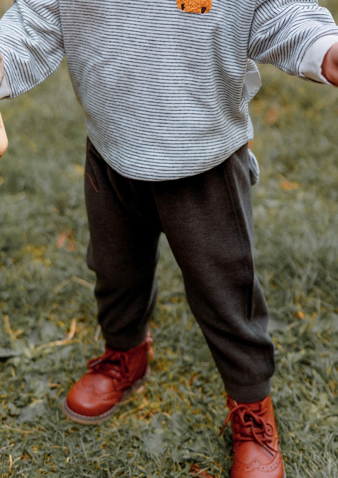 ロングパンツ・スウェットパンツ ロングパンツ 裏起毛素材 クマ耳デザイン スウェットパンツ カジュアル【mh0011643】