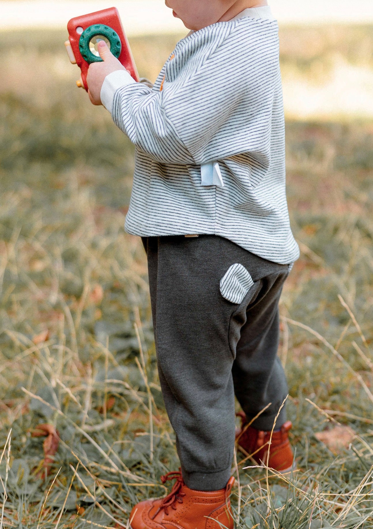 ロングパンツ・スウェットパンツ ロングパンツ 裏起毛素材 クマ耳デザイン スウェットパンツ カジュアル【mh0011643】