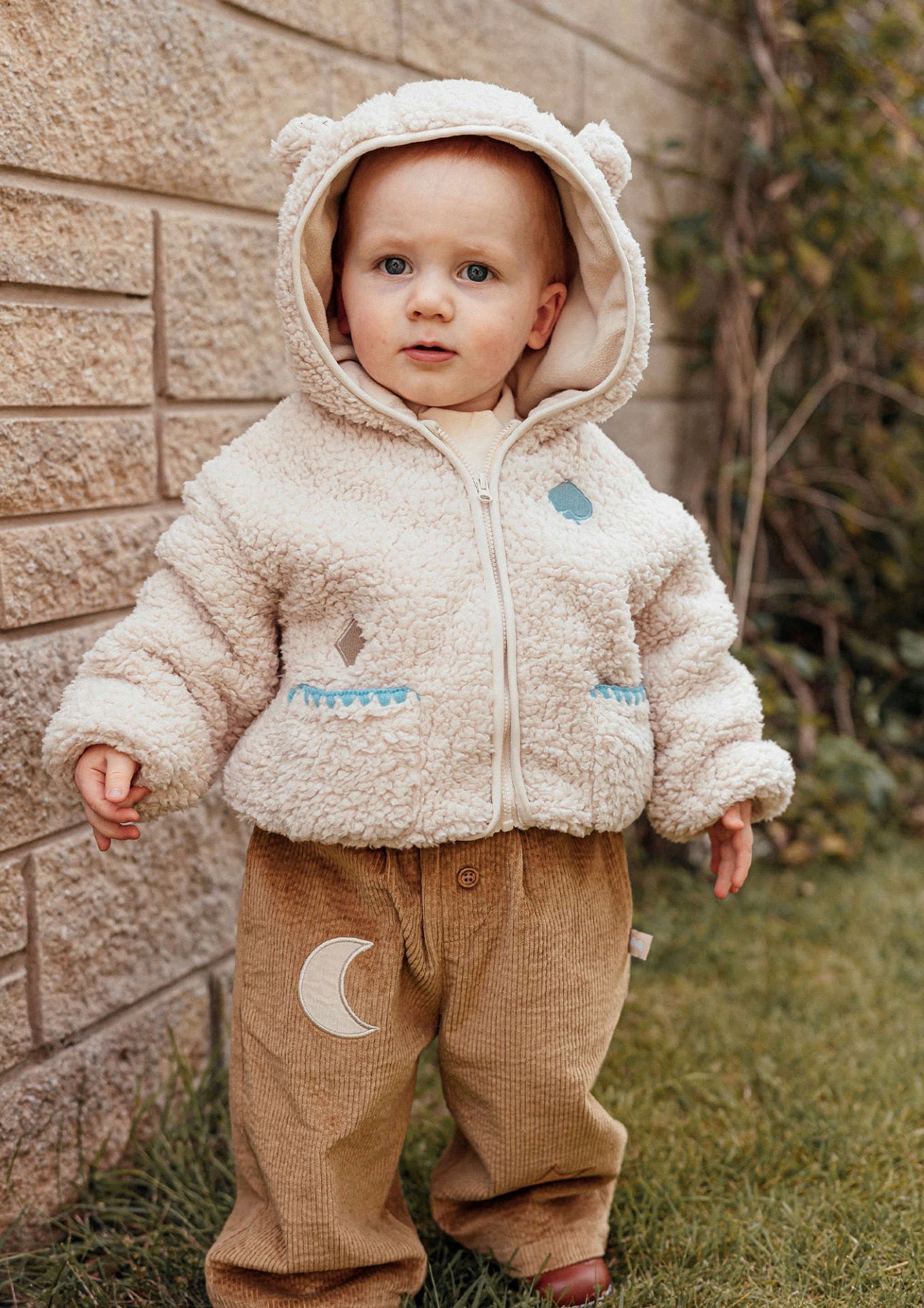 ショートコート・ジャケット・ジャンパー 長袖ジャケット ボア素材 クマ耳フード ジップアップ アウター ブルゾン【mh0011646】