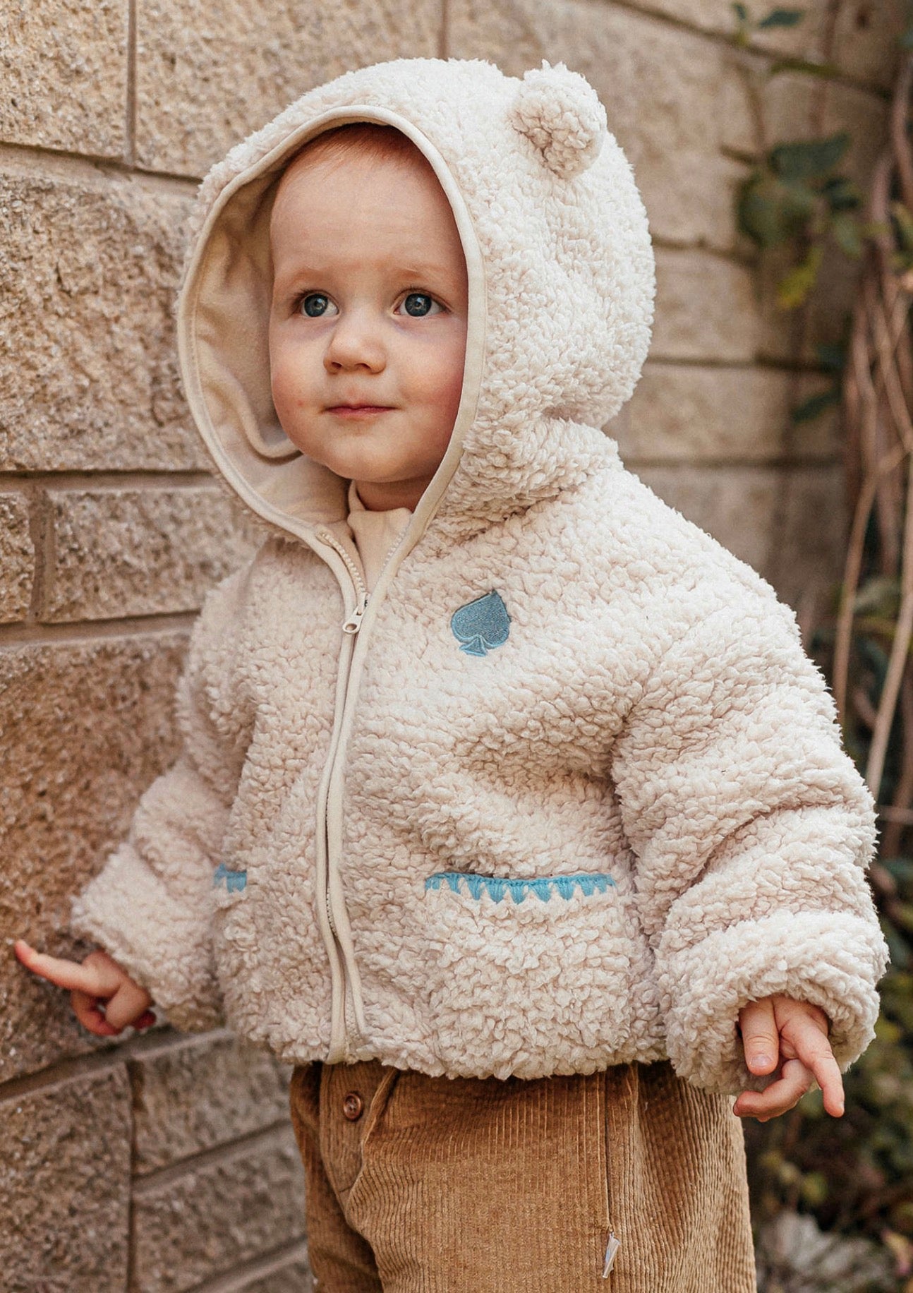 ショートコート・ジャケット・ジャンパー 長袖ジャケット ボア素材 クマ耳フード ジップアップ アウター ブルゾン【mh0011646】