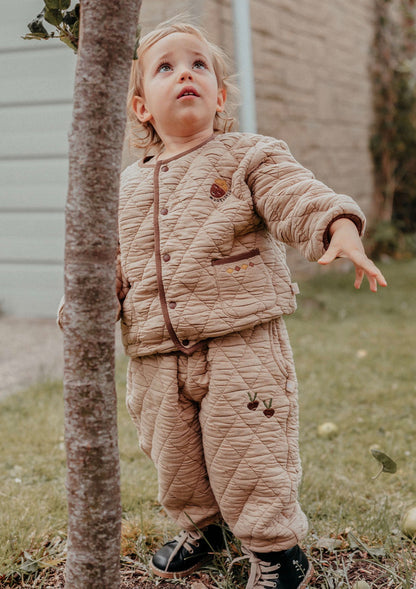 ショートコート・ジャケット・ジャンパー 長袖キルトジャケット 裏起毛素材 パイピングデザイン アウター ブルゾン【mh0011647】