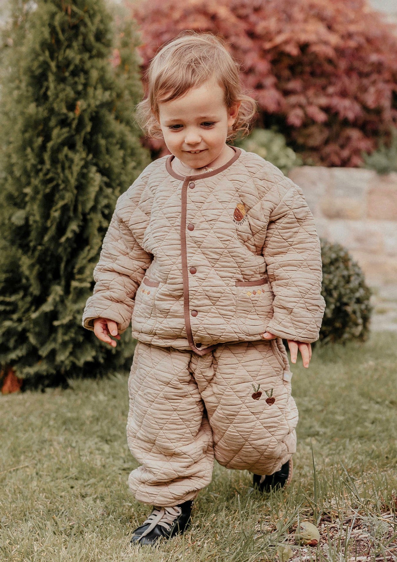 ショートコート・ジャケット・ジャンパー 長袖キルトジャケット 裏起毛素材 パイピングデザイン アウター ブルゾン【mh0011647】