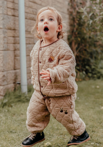 ショートコート・ジャケット・ジャンパー 長袖キルトジャケット 裏起毛素材 パイピングデザイン アウター ブルゾン【mh0011647】