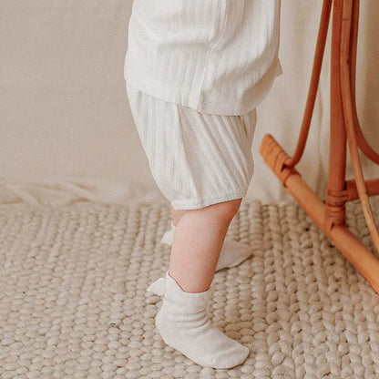 ノースリーブセットアップ Shorts - White / 73cm シンプルベーシックノースリーブTシャツ/ショートパンツ【mh0010023】