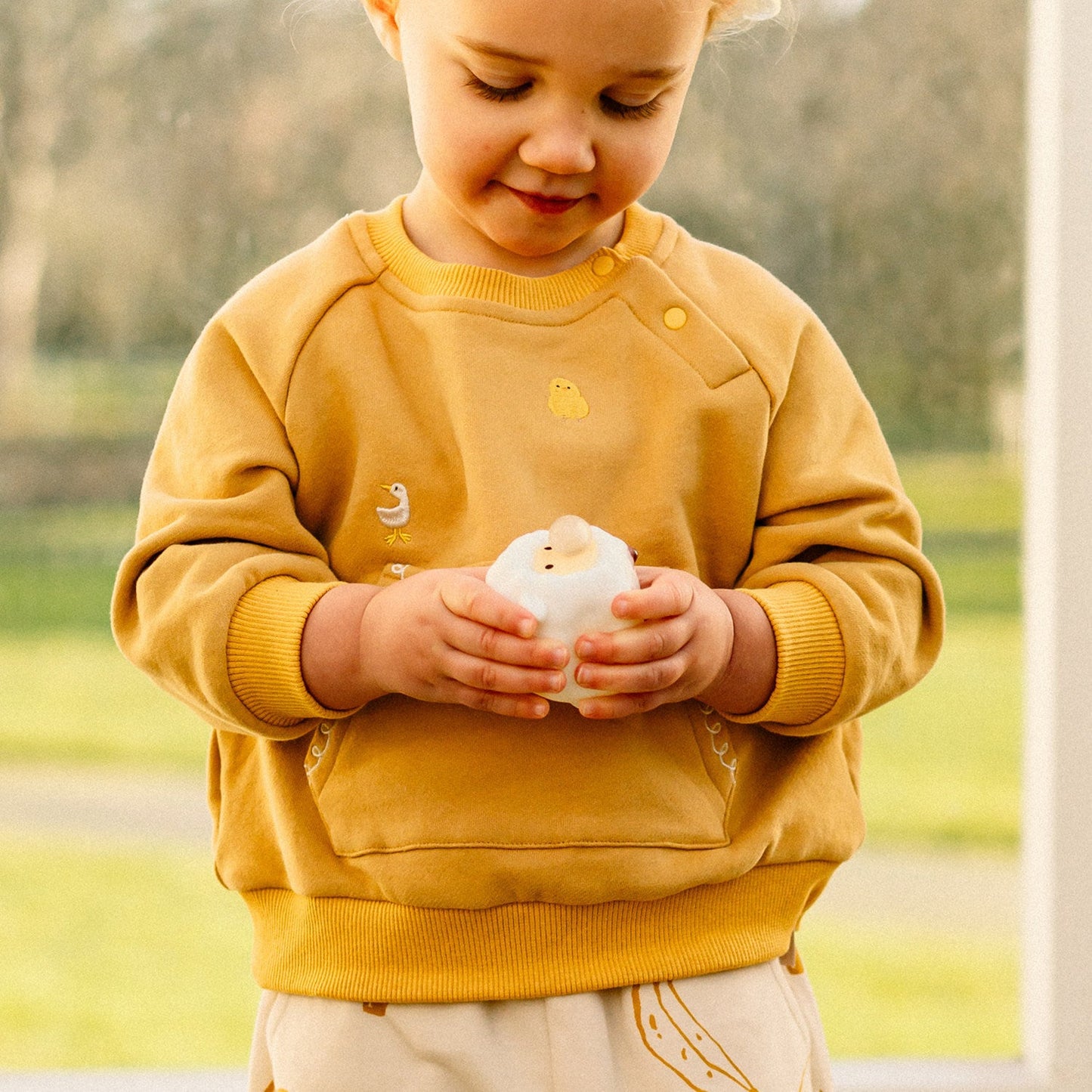 mua qiaqia | Animal Embroidery Raglan Sweatshirt アニマル刺繍 トレーナー【mh0020108】 mamahalo shop