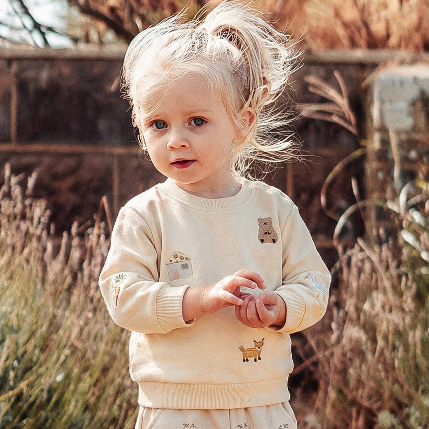 mua qiaqia | Animal Embroidery Sweatshirt アニマル刺繍 トレーナー【mh0020121】 mamahalo shop