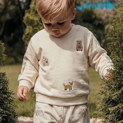 mua qiaqia | Animal Embroidery Sweatshirt アニマル刺繍 トレーナー【mh0020121】 mamahalo shop