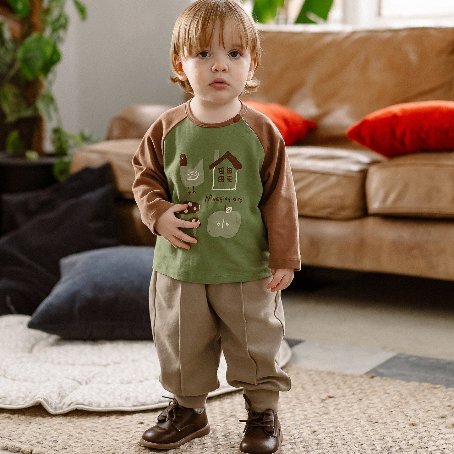 mua qiaqia | Elephant Raglan Long Sleeve エレファント ラグラン 長袖Tシャツ【mh0020125】 mamahalo shop