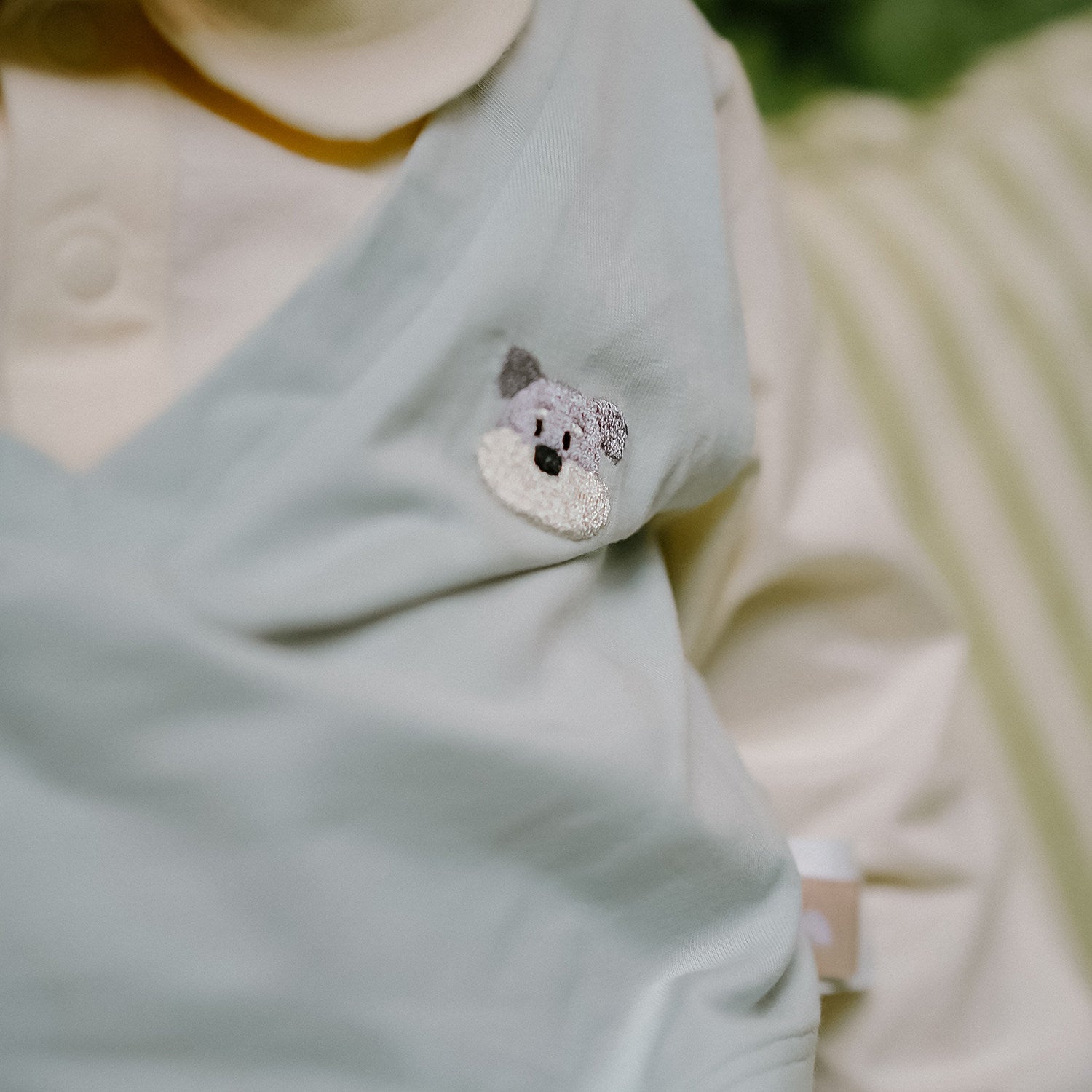 mua qiaqia | Fake Two-piece Koala T-shirt コアラ刺繍 レイヤード風 Tシャツ【mh0020135】 mamahalo shop