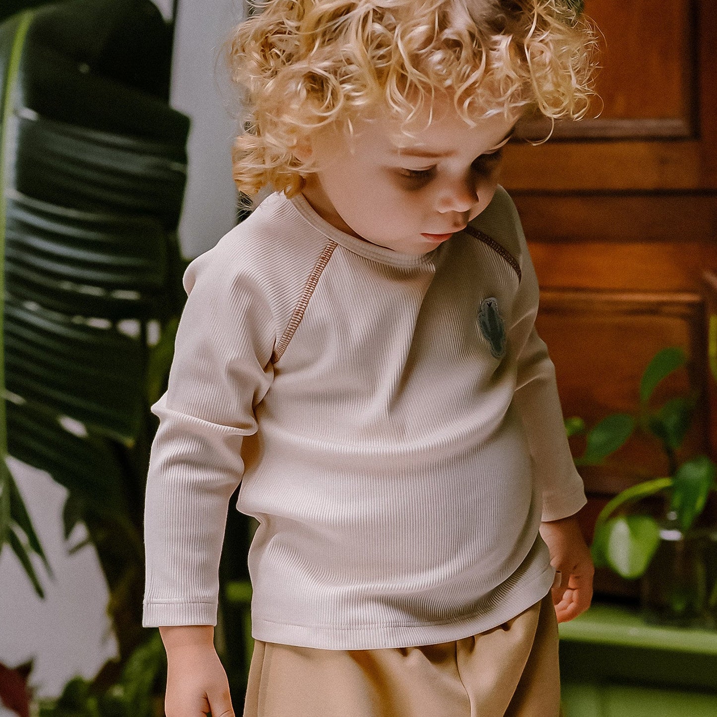 mua qiaqia | Nordic Style Cactus Patch T-shirt 北欧風 サボテンワッペン Tシャツ【mh0020147】 mamahalo shop