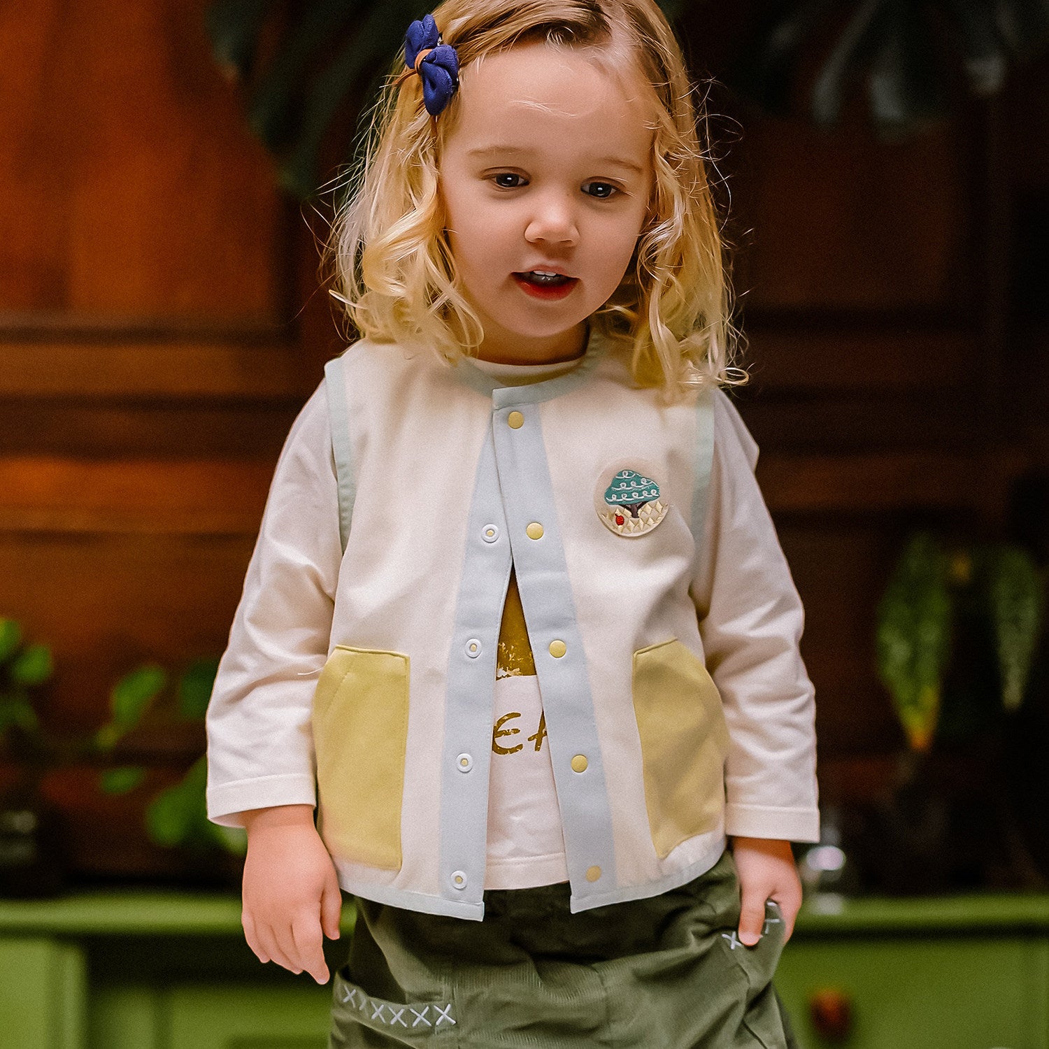 mua qiaqia | Nordic Style House Patch Vest 北欧風 ハウスパッチ ベスト【mh0020146】 mamahalo shop
