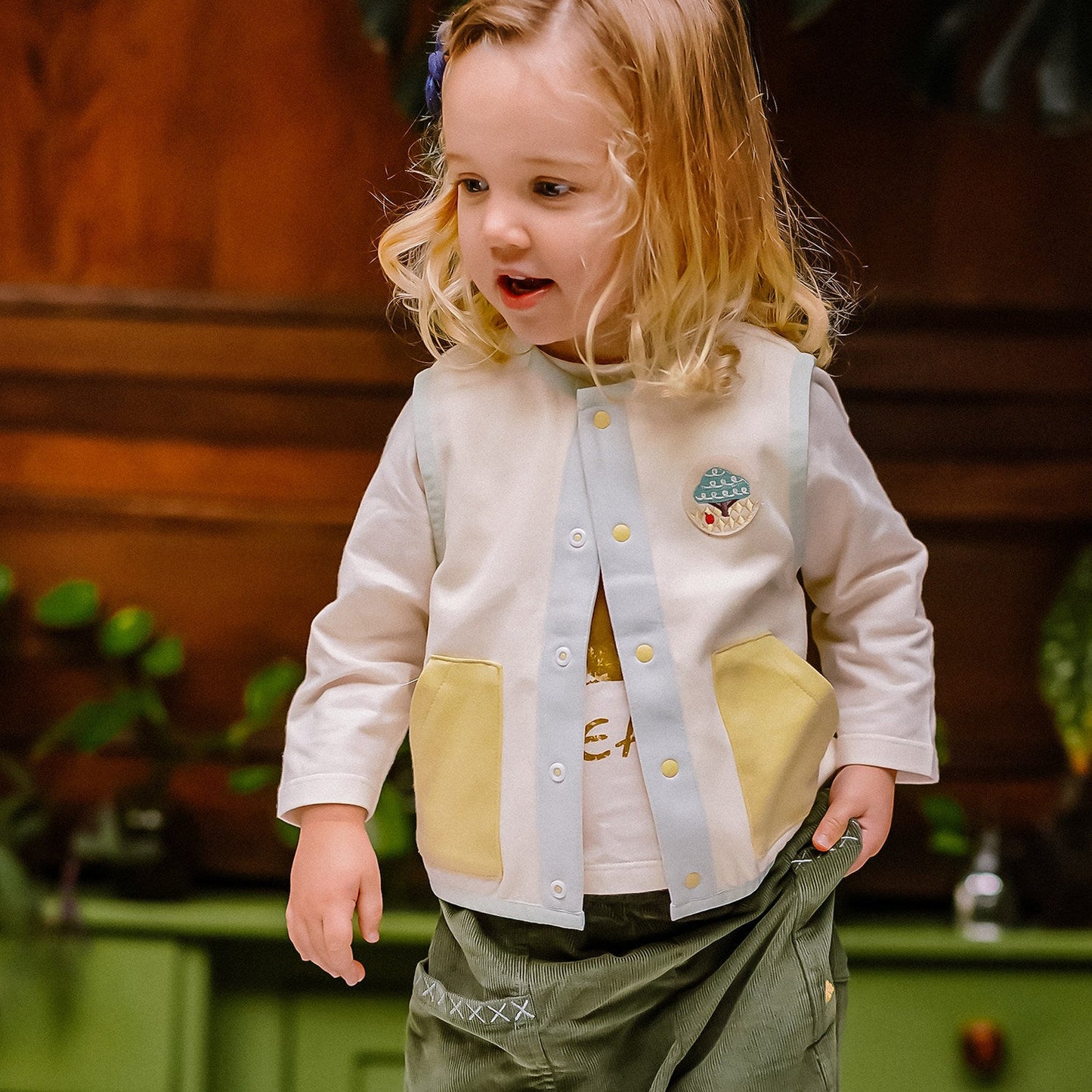 mua qiaqia | Nordic Style House Patch Vest 北欧風 ハウスパッチ ベスト【mh0020146】 mamahalo shop