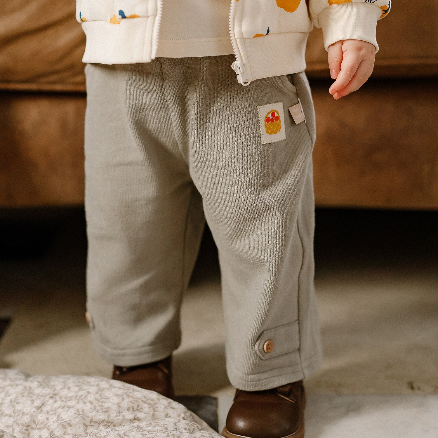 mua qiaqia | Soft Cotton Fruit Patch Slacks コットン フルーツパッチ ワイドパンツ【mh0020136】 mamahalo shop