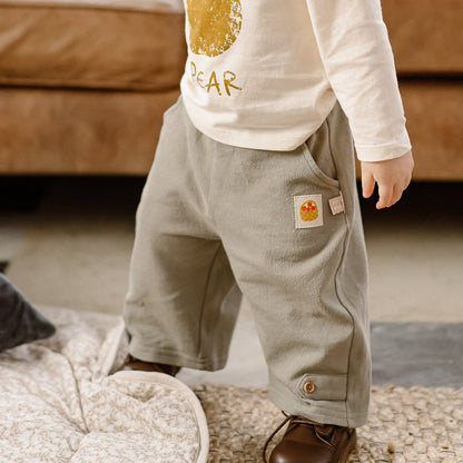 mua qiaqia | Soft Cotton Fruit Patch Slacks コットン フルーツパッチ ワイドパンツ【mh0020136】 mamahalo shop