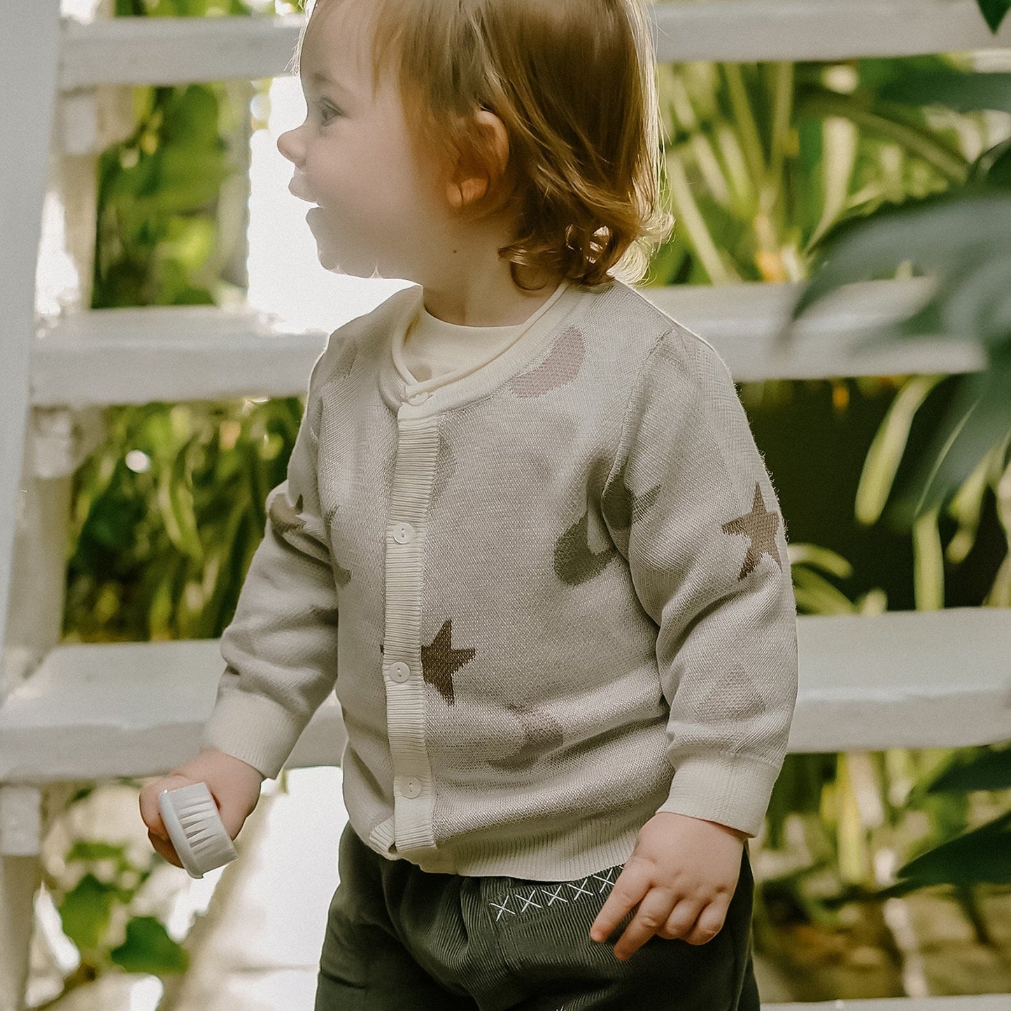 mua qiaqia | Soft Cotton Star Moon Cardigan コットン スター プリント カーディガン【mh0020130】 mamahalo shop