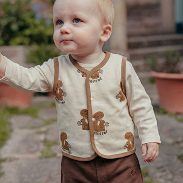 mua qiaqia | Squirrel Print Cotton Vest りすプリント コットンベスト【mh0020119】 mamahalo shop