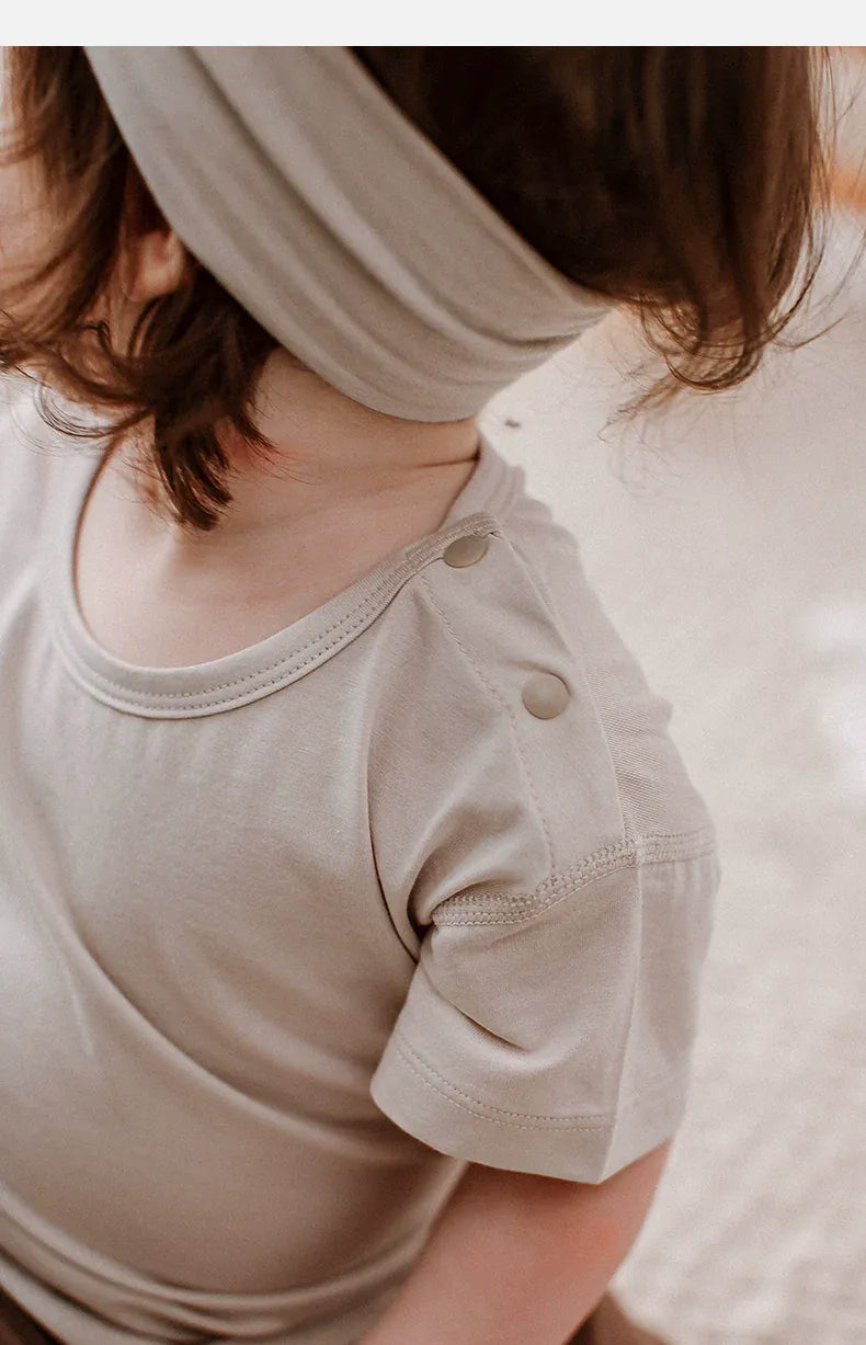 半袖Tシャツ 肩あきシンプルベーシック半袖Tシャツ【mh0010027】