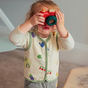 mua qiaqia | Vegetable Print Cotton Vest 総柄 コットンベスト【mh0020109】 mamahalo shop