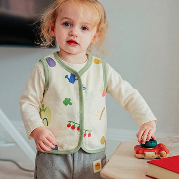 mua qiaqia | Vegetable Print Cotton Vest 総柄 コットンベスト【mh0020109】 mamahalo shop