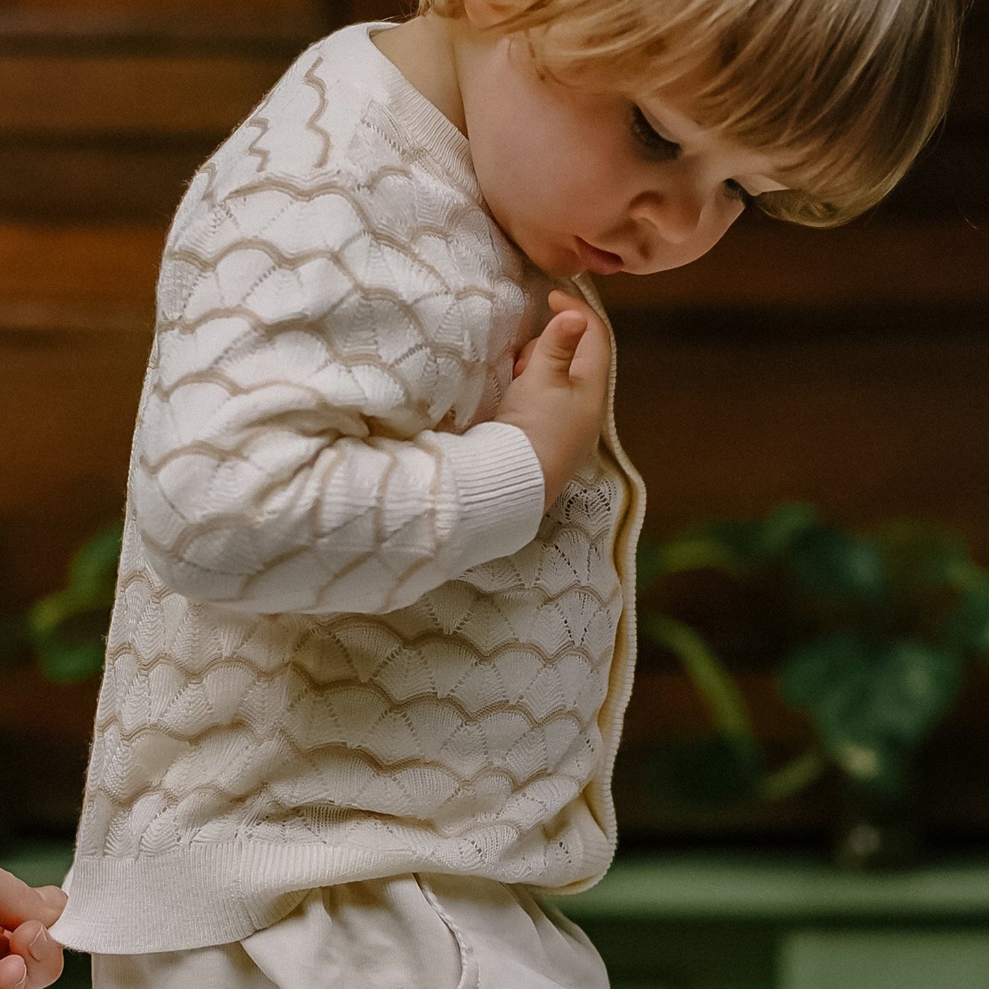 mua qiaqia | Wave Pattern Knitted Cardigan ウェーブ ジャガード 長袖カーディガン【mh0020128】 mamahalo shop