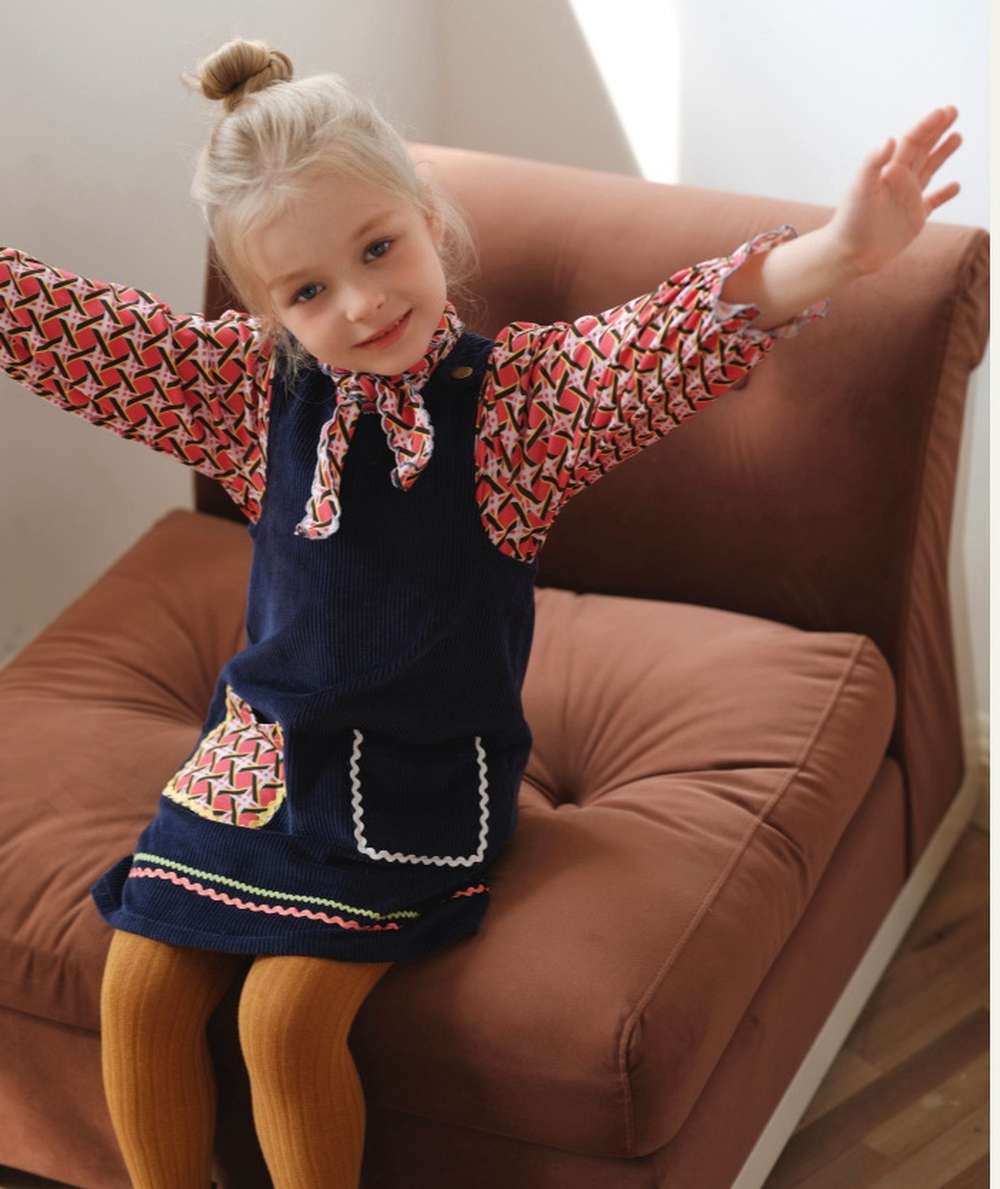 ノースリーブワンピース ノースリーブワンピース コーデュロイ 北欧風 Aライン ジャンパースカート【mh0011549】