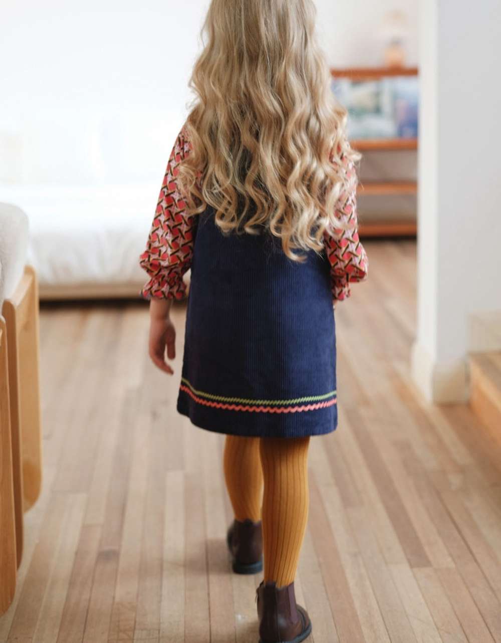 ノースリーブワンピース ノースリーブワンピース コーデュロイ 北欧風 Aライン ジャンパースカート【mh0011549】