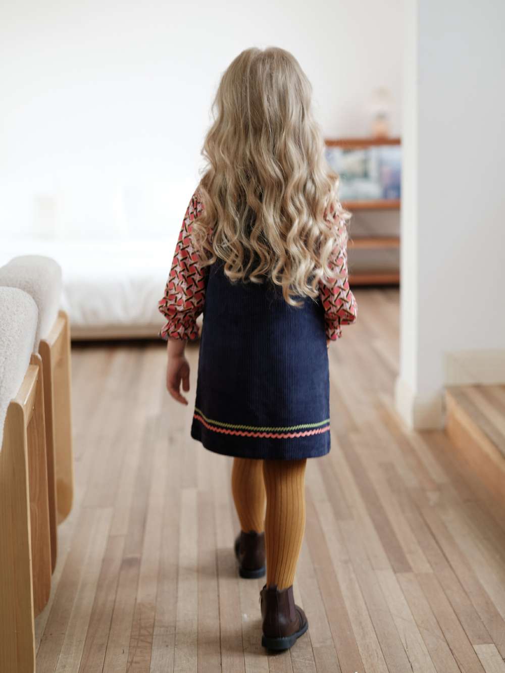 ノースリーブワンピース ノースリーブワンピース コーデュロイ 北欧風 Aライン ジャンパースカート【mh0011549】