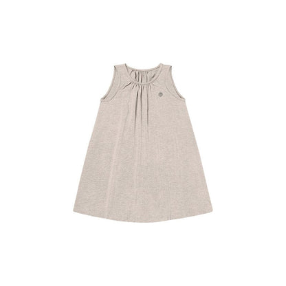 ノースリーブワンピース Brown / 80cm ノースリーブタックシンプルワンピース【mh0009404】