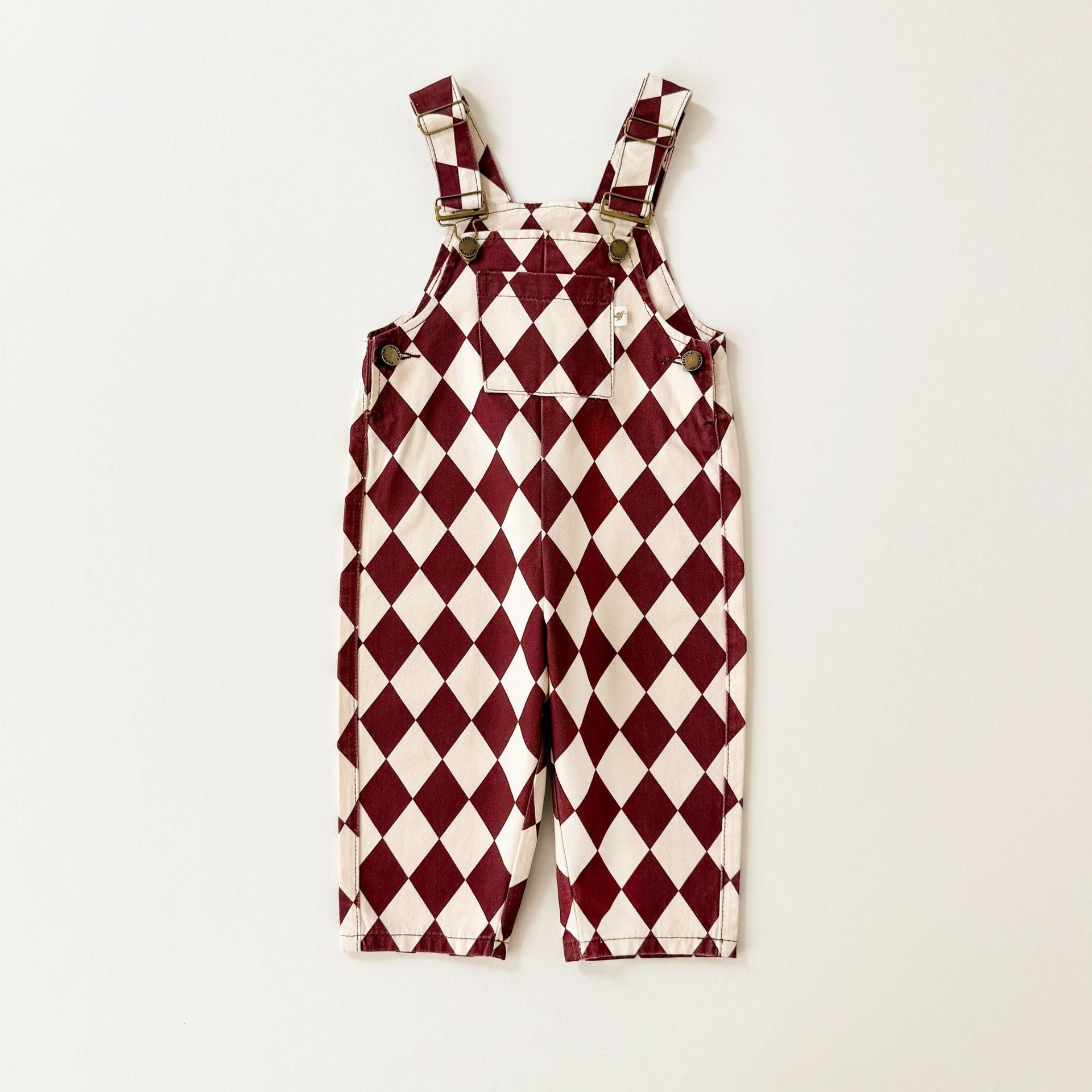 オーバーオール Check / 80cm オーバーオール アーガイル柄 サロペット キッズ ベビー【mh0011565】