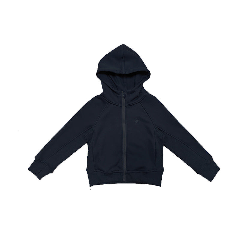 カーディガン・パーカー Dark Gray / 90cm フーディ ジップアップ くすみカラー キッズ トップス【mh0011571】