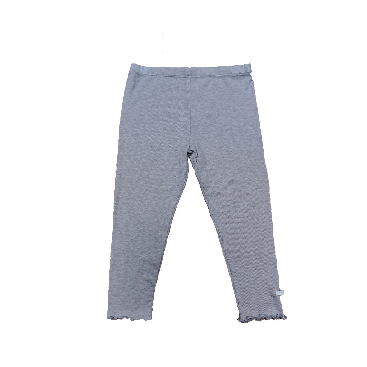 長袖パジャマ Gray pants / 80cm メリノウール キッズ パジャマ ラッフルカラー 長袖 トップス＆パンツ くすみカラー【mh0011572】