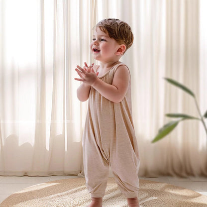 ノースリーブジャンプスーツ Light Gray / 73cm ノースリーブタンクバルーンジャンプスーツ【mh0009405】