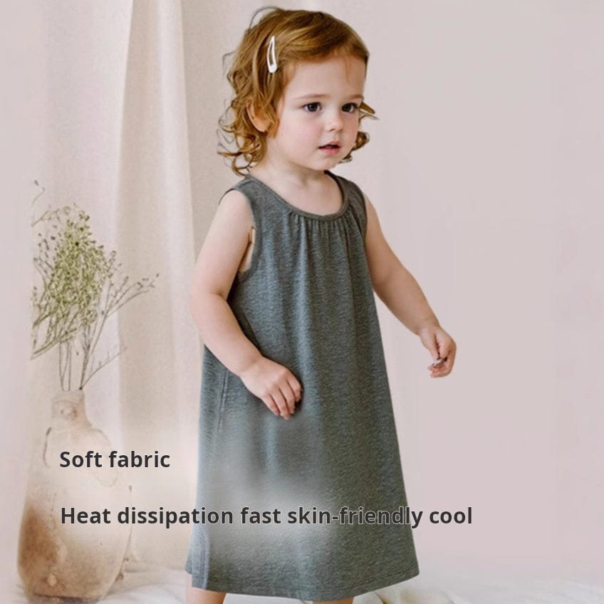 ノースリーブワンピース ノースリーブタックシンプルワンピース【mh0009404】