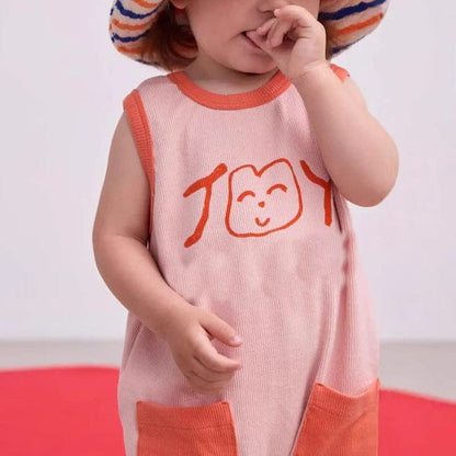 ノースリーブジャンプスーツ カラフルパッチワークノースリーブジャンプスーツボディスーツ【mh0009412】