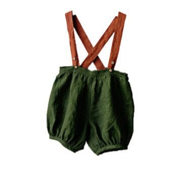サロペットパンツ・サスペンダーパンツ レトロサスペンダーバルーンショートパンツ【mh0009420】